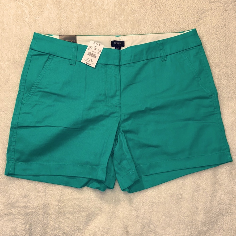J Crew Green Shorts